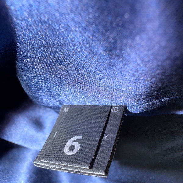 Hannah Marshall  Navy Silk Strapless Mini Bustier Dress Elegant & Fitted Sz 6