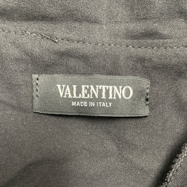 Valentino Womens Black Blouse Stylish Oversized Design Excellent Condition