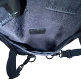 Brixley Unisex Black Nylon Adjustable Strap Multi-Compartment Mini Backpack