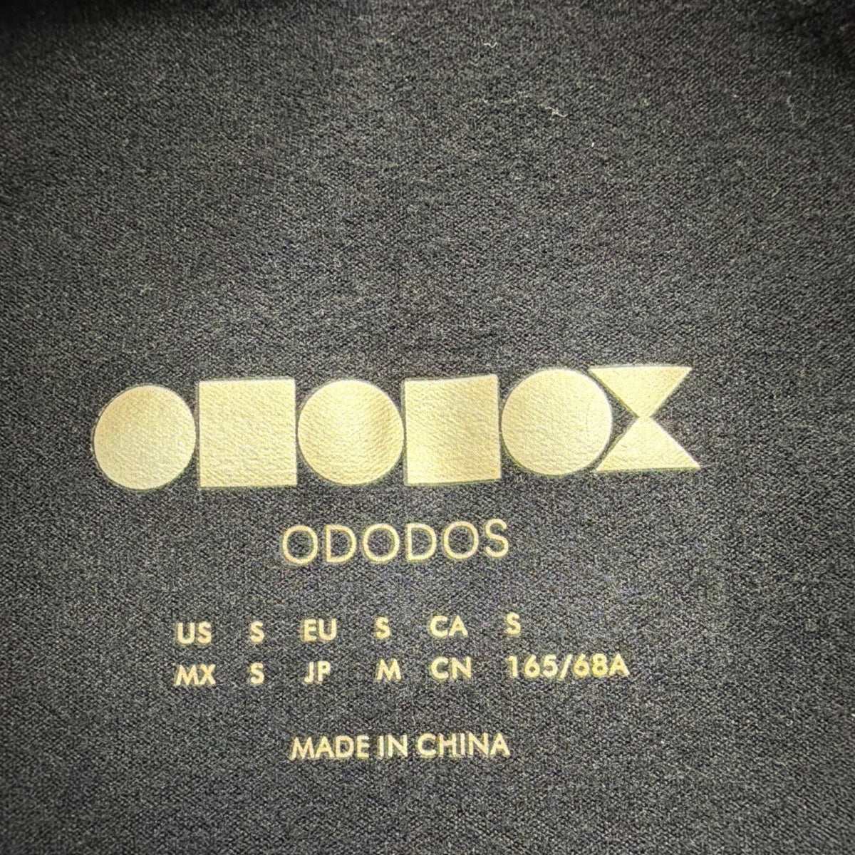 Ododos Womens Black Polyester/Spandex High-Waist Pocket Capri Leggings Size S -