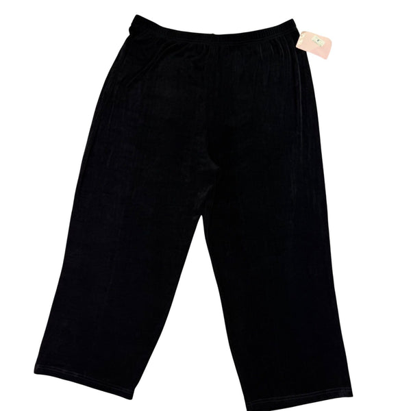 Vikki Vi Womens Black Acetate & Lycra Pull-On Pants 3XP