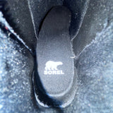 Sorel Women’s Black Suede Lug Sole Pull-On Evie ll Chelsea Boots Size 6