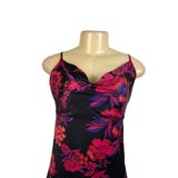 Free People Womens Black Floral Midi Dress Sleeveless Lightweight Size 6