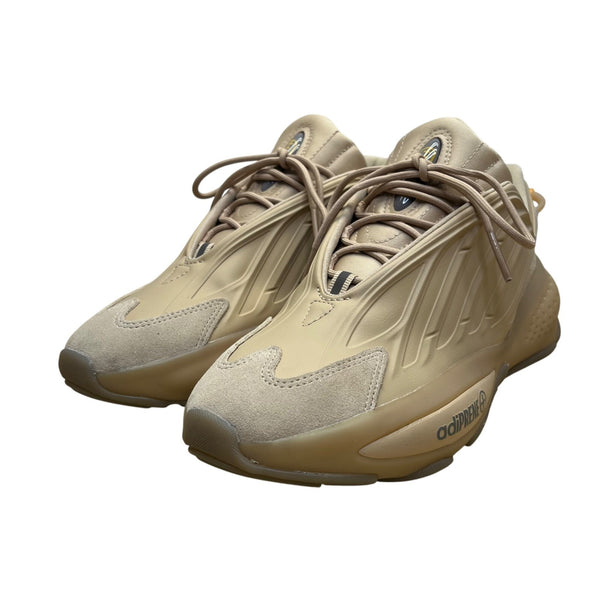 Adidas Mens Pale Nude Suede And Rubber Lace-Up Adiprene+ Ozrah Sneakers Size 7.5