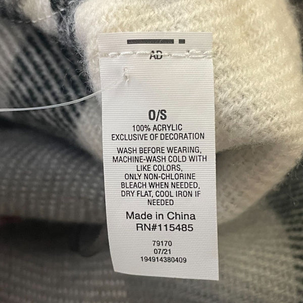 NWT Kohl's  Cardigan Boho Black Gray One size Women's Sweater