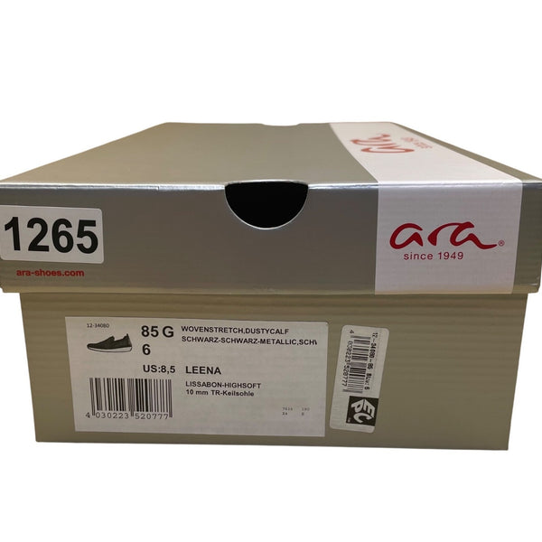 Ara Women’s Black Fusion 4 Leena Stretch Slip-On Shoes Size 8.5US
