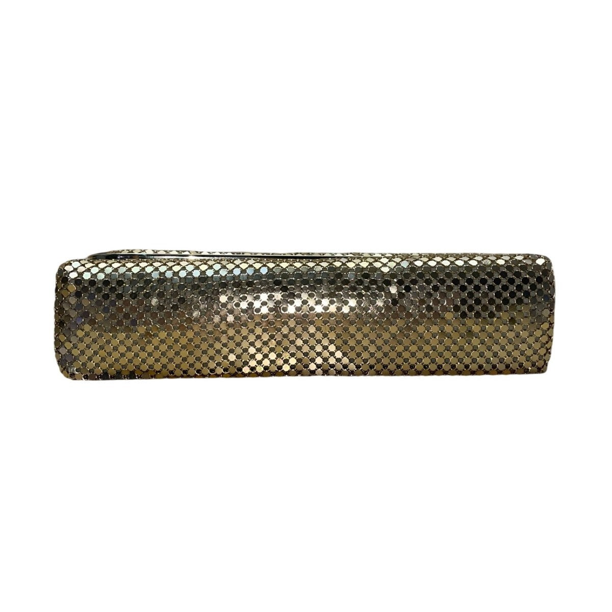 Vtg La Regale Women’s Gold Metal Mesh Shoulder Strap asymmetrical Evening Clutch