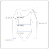 Tach Women’s Brown Cable Knit V-Neck Long Sleeve Bodysuit Sweater Sz S