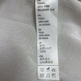 LILYSILK Womens Ivory 100% Mulberry Silk Tie Neck Blouse Long Sleeve  Sz M  New