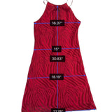 Express Womens Red Polyester Halter Neck Zebra Print Mini Dress Size 3/4 Lined