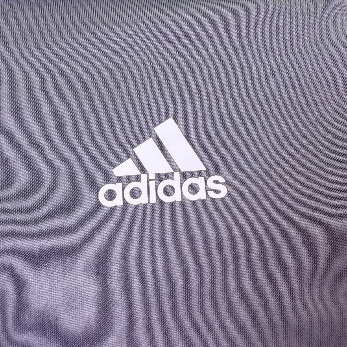 Adidas Mens Gray Training Top With White Stripe Details Size M 