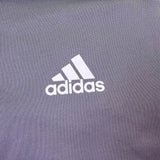 Adidas Mens Gray Training Top With White Stripe Details Size M 