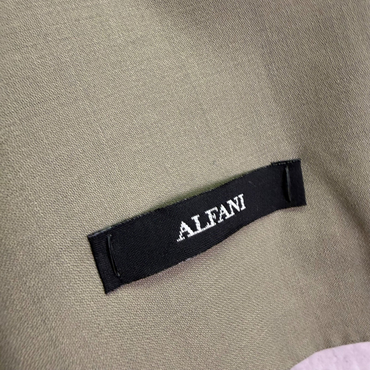 Alfani Mens Olive 100% Wool Performance Suit Two-Piece Garment Size 38S 32W