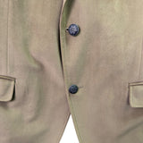 Michael Kors Mens Tan Blazer Suede-Look Sport Coat 2-Button Pockets Sz 40R