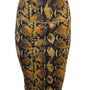 Women With Control Snake Print Pencil Skirt Stretch Waist Size S