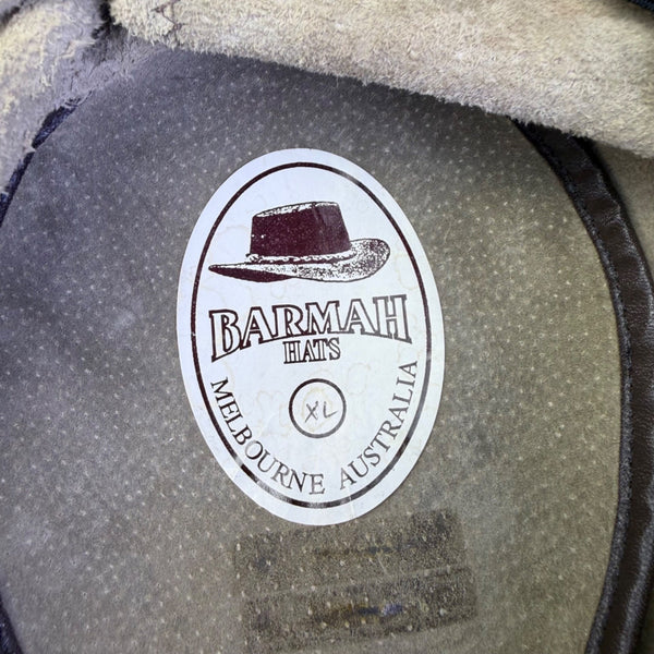 Barmah Suede Leather Beige Western Hat With Braided Band Outback Style Sz  XL