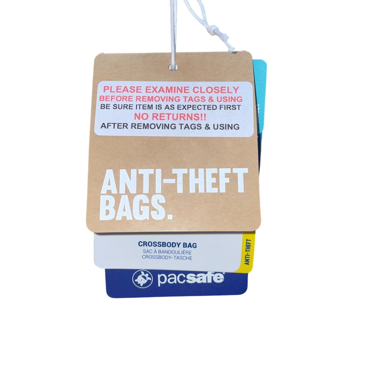 Pacsafe Women’s Black Nylon Adjustable Strap Rfid Anti-Theft Crossbody Bag