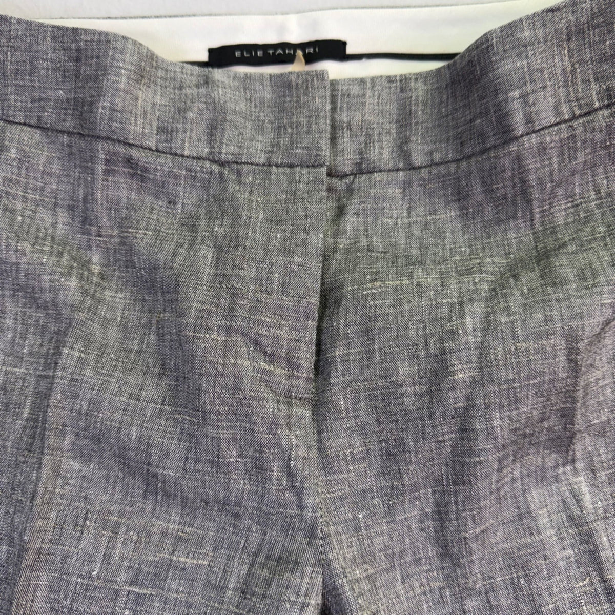 Elie Tahari Womens Gray Blazer & Pants Suit  Stretch Elevated Look Size 2