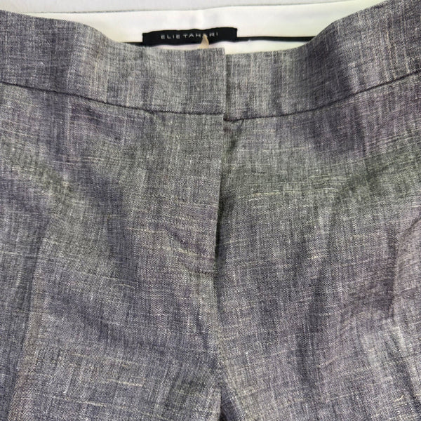 Elie Tahari Womens Gray Blazer & Pants Suit  Stretch Elevated Look Size 2