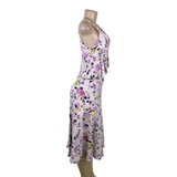 Rebecca Taylor Women’s Multicolo Floral Midi Dress Sleeveless Size 2