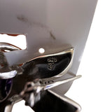 Sterling Silver Dragonfly Pin Brooch With Inlaid Blue Green Opal & Purple Stone