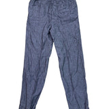 Westport Black Mens Blue Linen Drawstring Casual Pants Relaxed Fit Size XLT