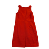 JM Studio Womens Red Polyester Sheath Dress Solid Sleeveless Fully Lined Size 14