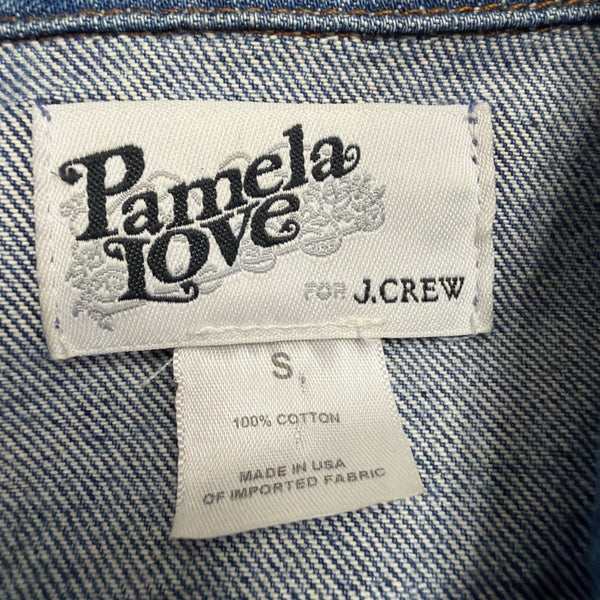 Pamela Love J.Crew Womens Blue Denim Jacket Button Front Size S