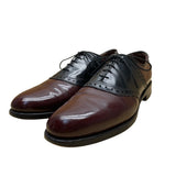 Allen Edmonds Men’s Burgundy/Black Leather Wingtip Oxford Dress Shoes Sz 12