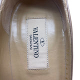 Valentino Garavani Women's Beige Leather Pointed-Toe Stud Heels Sz US6.5/EU36.5