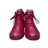 G By Guess Men’s Red Man-Made Quilted Lace-Up GX Moto High-Top Sneakers Size 11