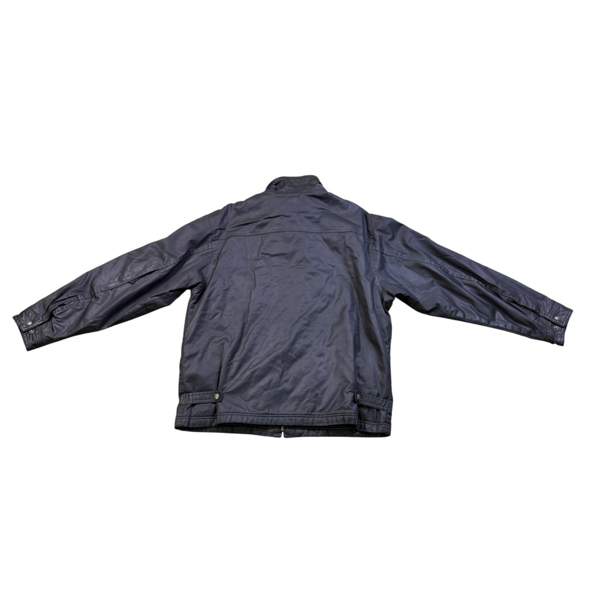 Gap Mens Black Cotton Coated Zip-Up Lightweight Jacket With Pockets Size L