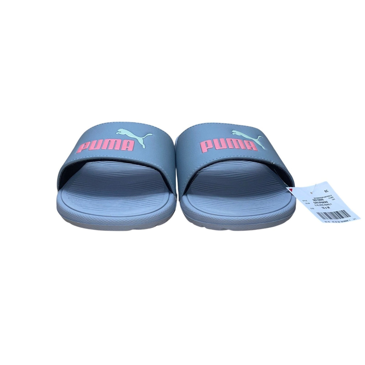 Puma Women’s Gray & Pink Soft Foam Cool Cat Comfort Sandals Size 10