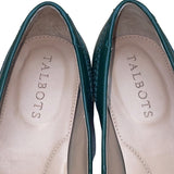 Talbots Women’s Green Leather Tassel Details Leighton Brogue Loafers Size 6M