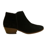 Sam Edelman Women’s Black Suede Leather Block Heel Side Zip Ankle Boots Size 7M