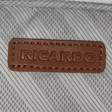Ricardo Men’s Gray & Blue Blend Nylon 4-Wheel Spinner Expandable Travel Luggage