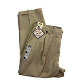 Savane Mens Khaki Cotton Classic Fit Pants No Wrinkles Stain Free Process Sz 44