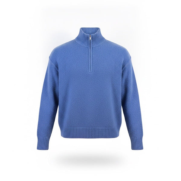 Promesa Womens Light Blue Half-Zip Pullover Sweater Size L