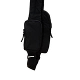 Adidas Unisex Black Nylon Multiple Zippered Adjustable Strap Sling Backpack