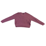 Simply Vera Vera Wang Womens Purple Viscose Metallic V-Neck Sweater Size M