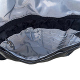 Detours Women’s Black & Gray Quilted Nylon Reflective Crossbody Messenger Bag