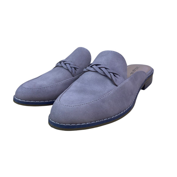 Indigo rd. Women’s Taupe Woven Detail Slip-On IRHarsen-M Mule Loafers Size 7.5M