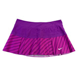 Nike Womens Purple Dri-FIT Skort Stripe Pattern Size Large