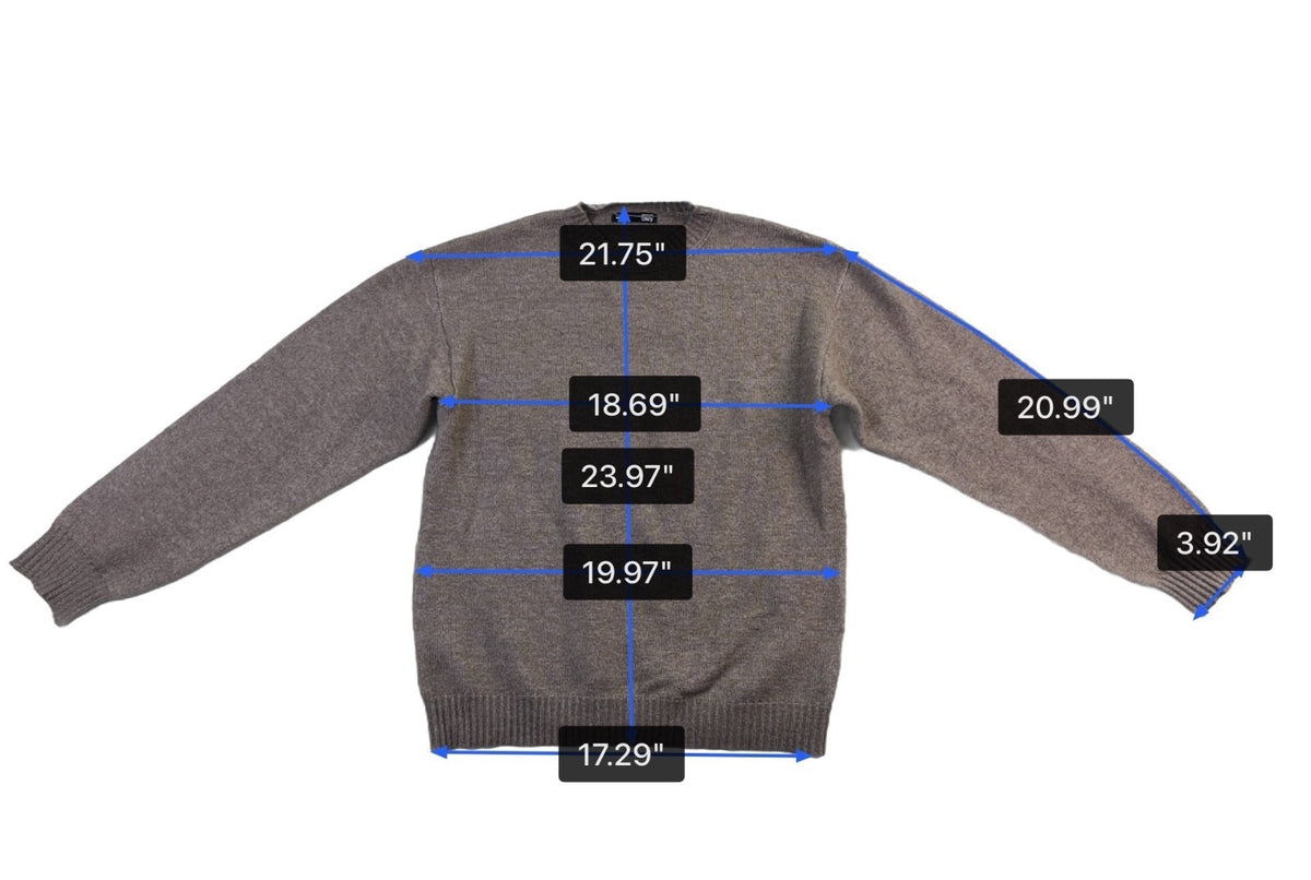 Dazy Mens Taupe Crew Neck Sweater Stylish Warm Knitwear Size S