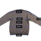 Dazy Mens Taupe Crew Neck Sweater Stylish Warm Knitwear Size S