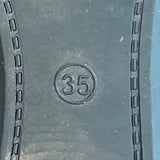 Scamboo Women's Tan Brown Black Rhinestone Flat Shoes Sz 35 - EUC