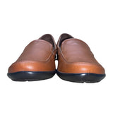 Hotter Women’s Brown Leather Comfort Envy Slip-On Loafers Size 9US