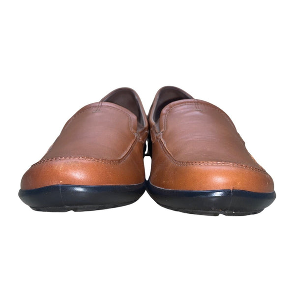 Hotter Women’s Brown Leather Comfort Envy Slip-On Loafers Size 9US