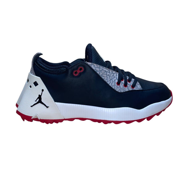Air Jordan Men’s Black & Red Leather ADG 2 golf Sneakers Size 8.5