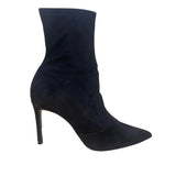 Zara Women’s Black Faux Suede Pointed Toe High-Heel Ankle Boots Size US7